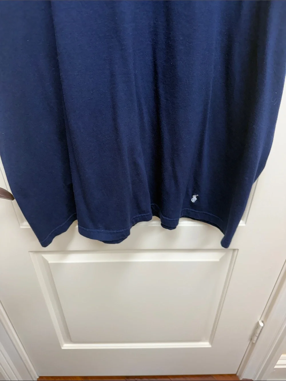 Polo by Ralph Lauren Navy V-Neck Short Sleeve Tee with Embroidered Pony